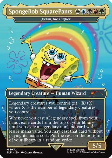 SpongeBob SquarePants - Jodah, the Unifier #1932 M - Secret Lair Drop Series Pokemon card