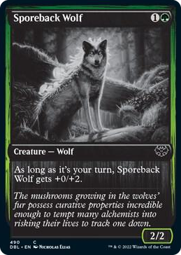 Sporeback Wolf #490 C - Innistrad: Double Feature Pokemon card