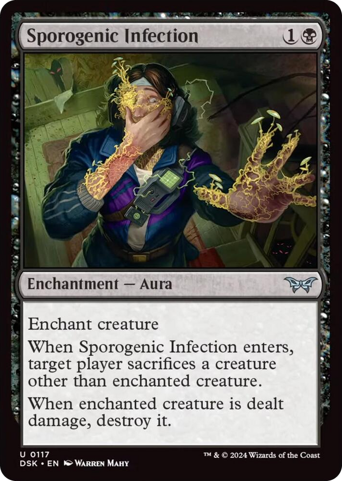 Sporogenic Infection #117 U - Duskmourn: House of Horror Pokemon card