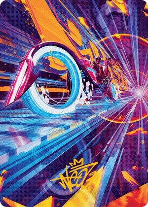0037 Spotcycle Scouter Art Card (Gold-Stamped Signature) S Art Series: Aetherdrift