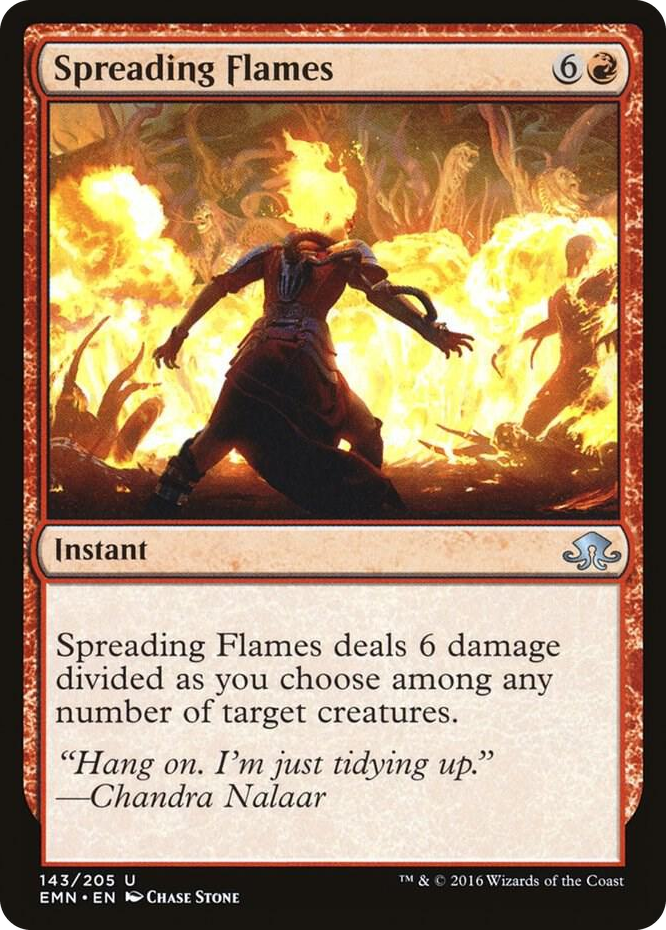 Spreading Flames #143 U - Eldritch Moon Pokemon card