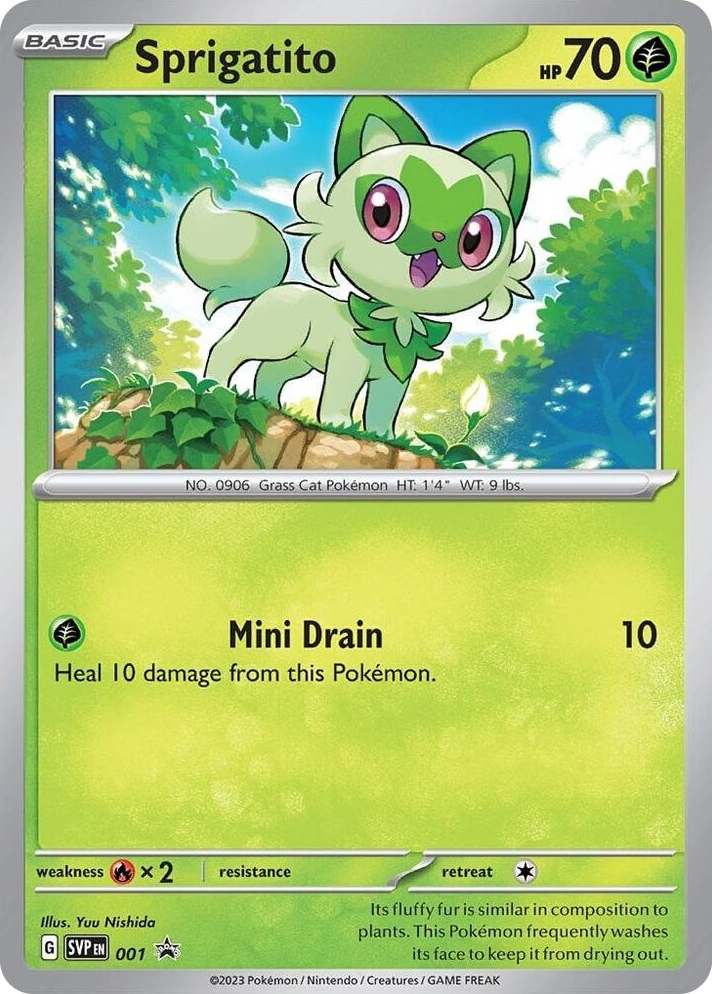 0001 Sprigatito - 001 Promo Scarlet & Violet Promo Cards