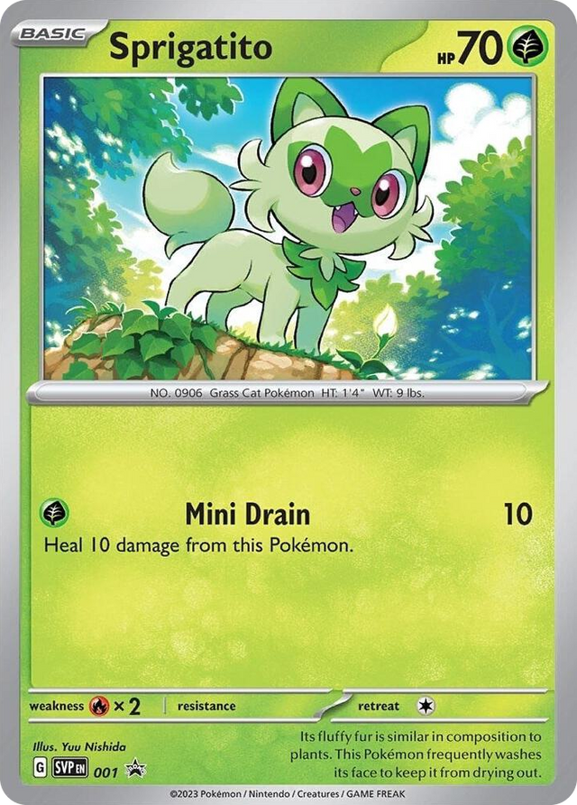 0001 Sprigatito - 001 Promo Scarlet & Violet Promo Cards