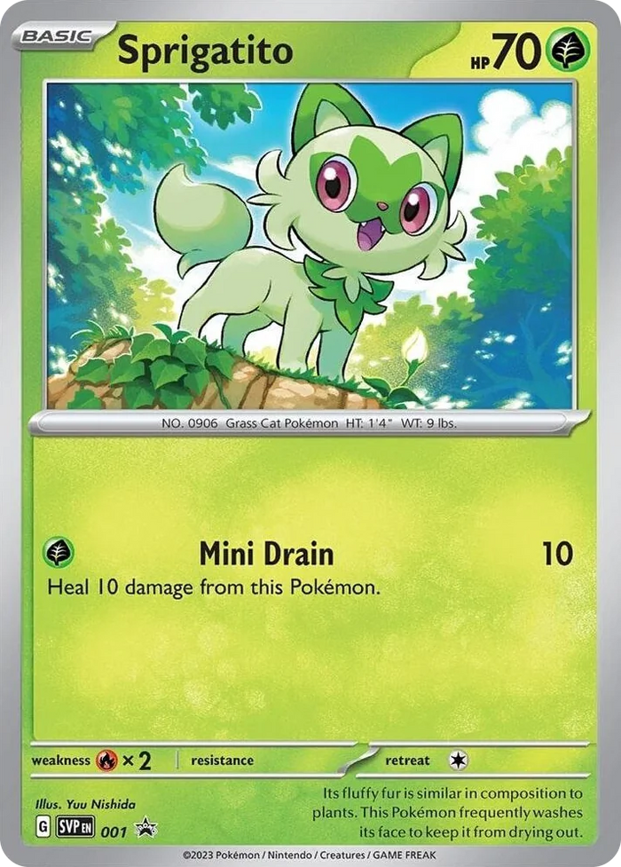 0001 Sprigatito - 001 Promo Scarlet & Violet Promo Cards