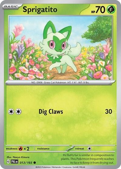 0013 Sprigatito - 013/193 (Summer 2023 Collector Chest) Common Miscellaneous Cards & Products
