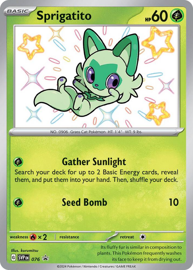 0076 Sprigatito - 076 Promo Scarlet & Violet Promo Cards