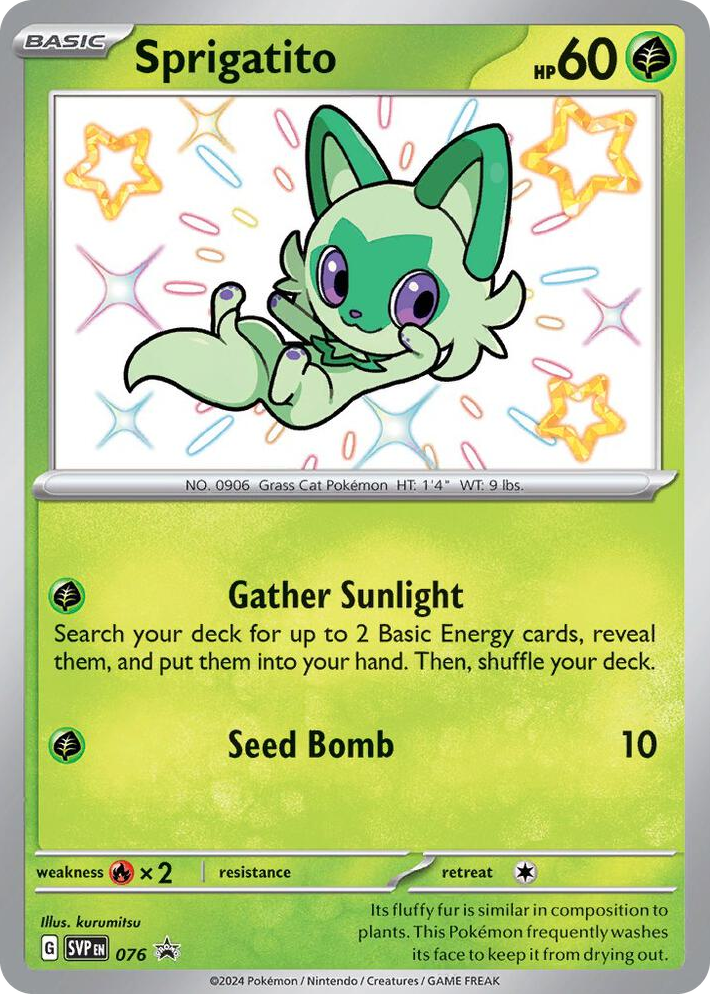 0076 Sprigatito - 076 Promo Scarlet & Violet Promo Cards