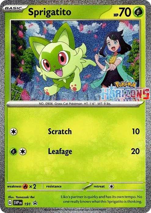0191 Sprigatito - 191 Promo Scarlet & Violet Promo Cards