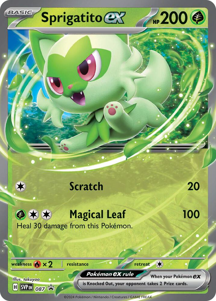 0087 Sprigatito ex - 087 Promo Scarlet & Violet Promo Cards