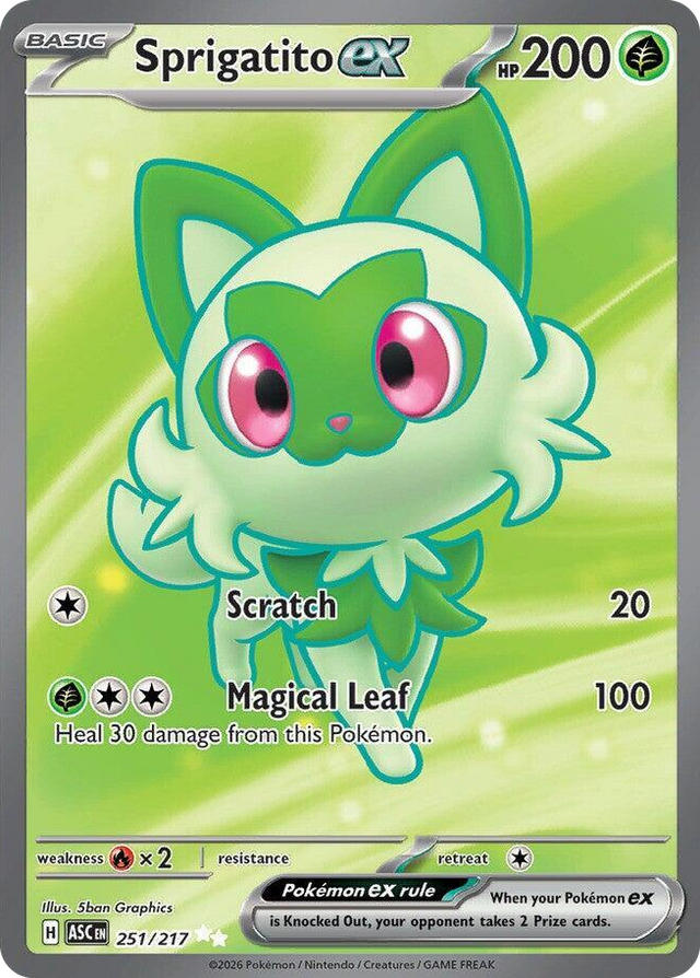 0251 Sprigatito ex Ultra Rare Ascended Heroes