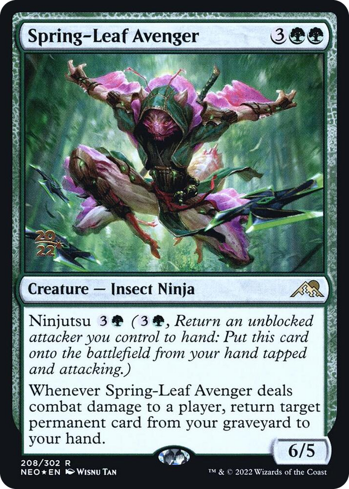 Spring-Leaf Avenger #208 R - Prerelease Cards Pokemon card