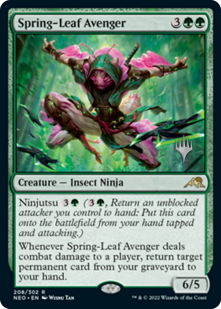 0208 Spring-Leaf Avenger R Promo Pack: Kamigawa: Neon Dynasty