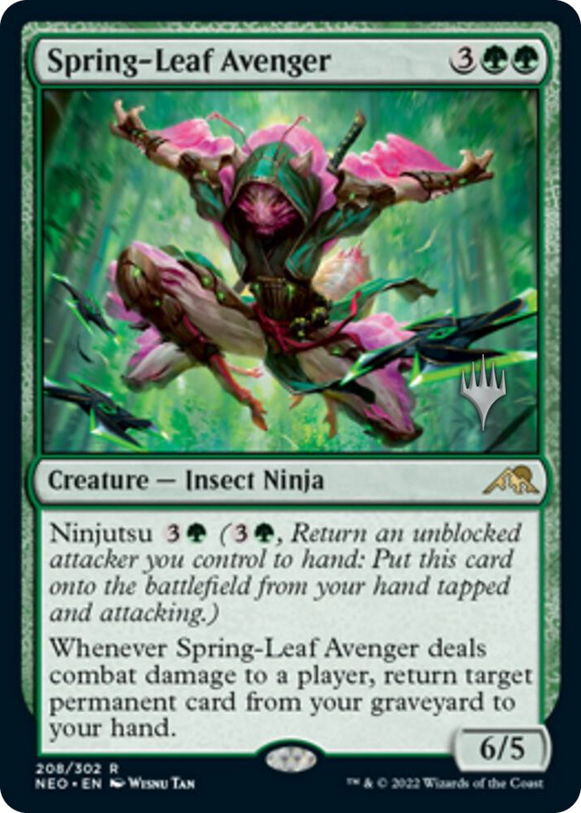 0208 Spring-Leaf Avenger R Promo Pack: Kamigawa: Neon Dynasty