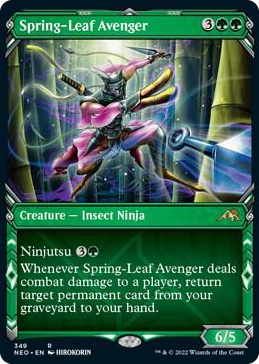 0349 Spring-Leaf Avenger (Showcase) R Kamigawa: Neon Dynasty