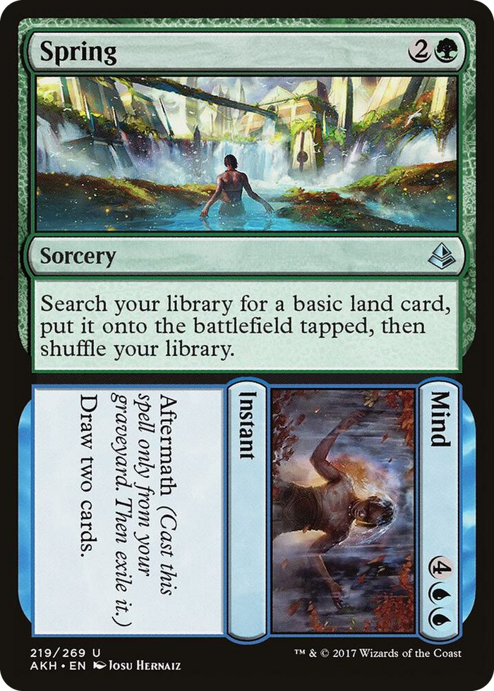 Spring // Mind #219 U - Amonkhet Pokemon card