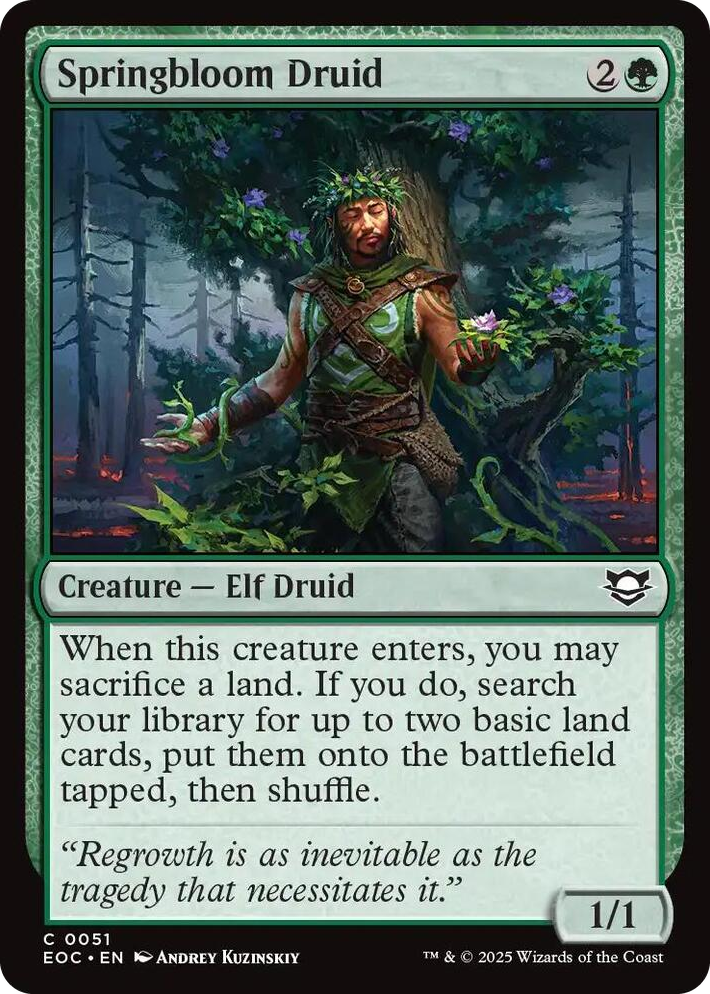 0051 Springbloom Druid C Commander: Edge of Eternities