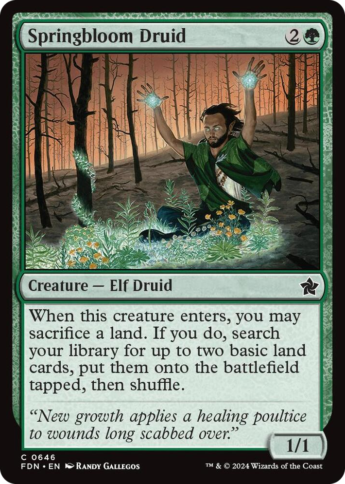 0646 Springbloom Druid (0646) C Foundations