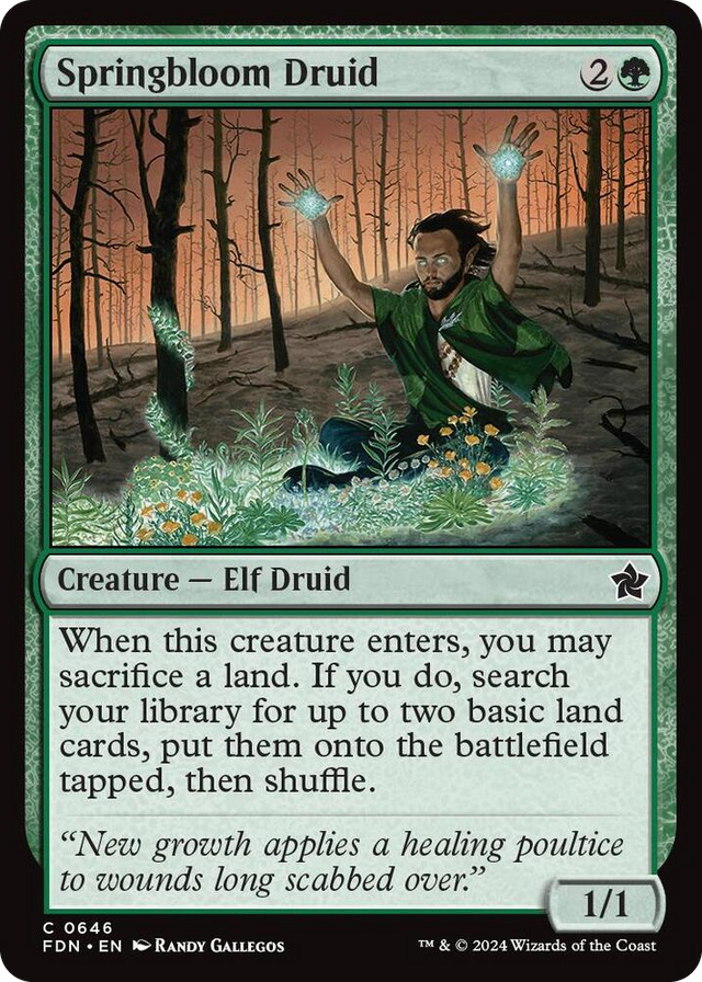 0646 Springbloom Druid (0646) C Foundations