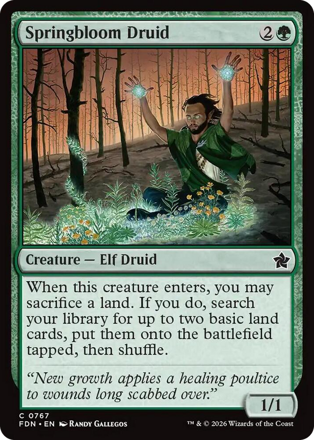 0767 Springbloom Druid (0767) C Foundations