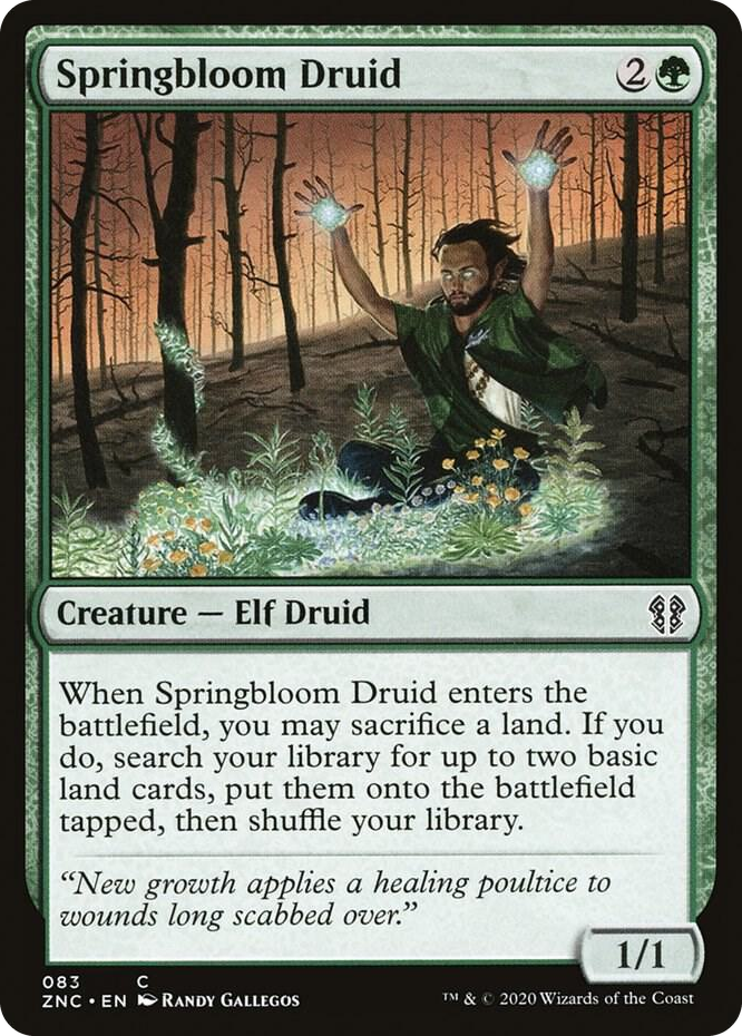 0083 Springbloom Druid C Commander: Zendikar Rising