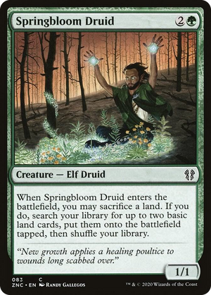 0083 Springbloom Druid C Commander: Zendikar Rising
