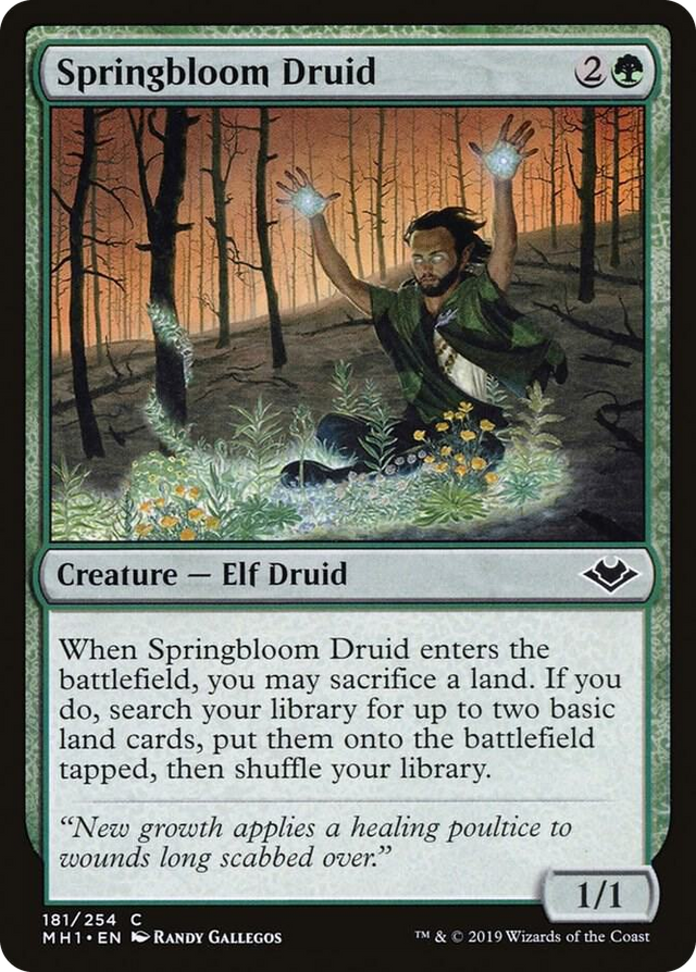 0181 Springbloom Druid C Modern Horizons