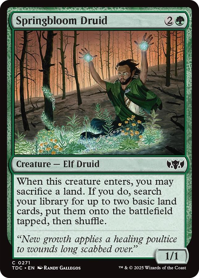 0271 Springbloom Druid C Commander: Tarkir: Dragonstorm
