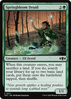 0271 Springbloom Druid C Commander: Tarkir: Dragonstorm