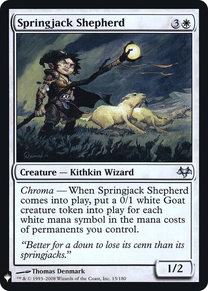 Springjack Shepherd #15 U - The List Reprints Pokemon card