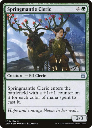 0205 Springmantle Cleric U Zendikar Rising