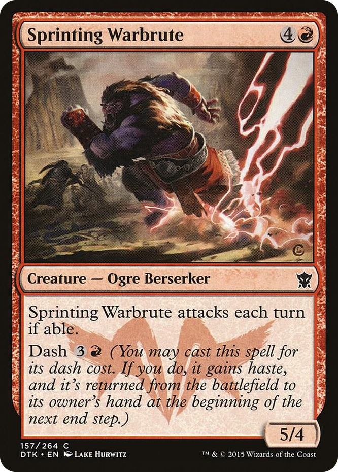 0157 Sprinting Warbrute C Dragons of Tarkir