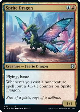 Sprite Dragon #852 U - Commander Legends: Battle for Baldur's Gate Pokemon card