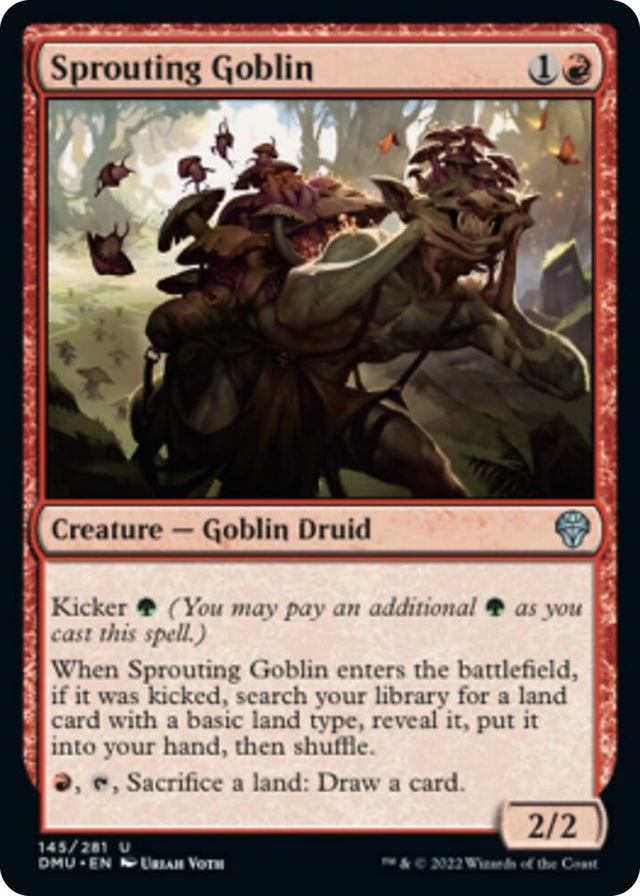 0145 Sprouting Goblin U Dominaria United