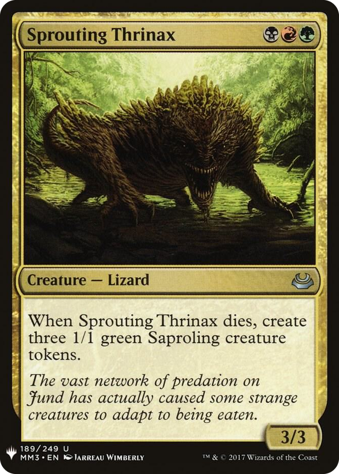 0189 Sprouting Thrinax U The List Reprints