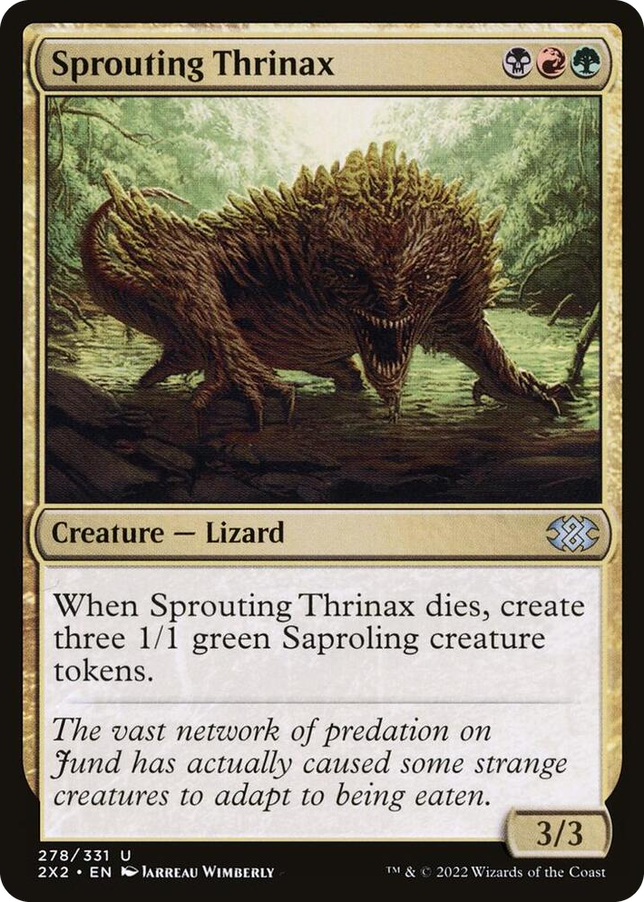 0278 Sprouting Thrinax U Double Masters 2022
