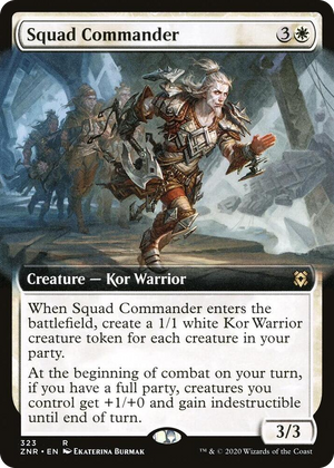 0323 Squad Commander (Extended Art) R Zendikar Rising