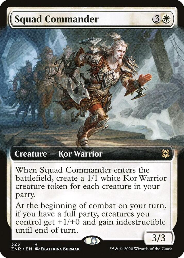 0323 Squad Commander (Extended Art) R Zendikar Rising