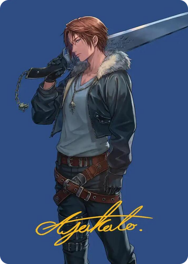 0047 Squall, SeeD Mercenary Art Card (Gold-Stamped Signature) S Art Series: FINAL FANTASY