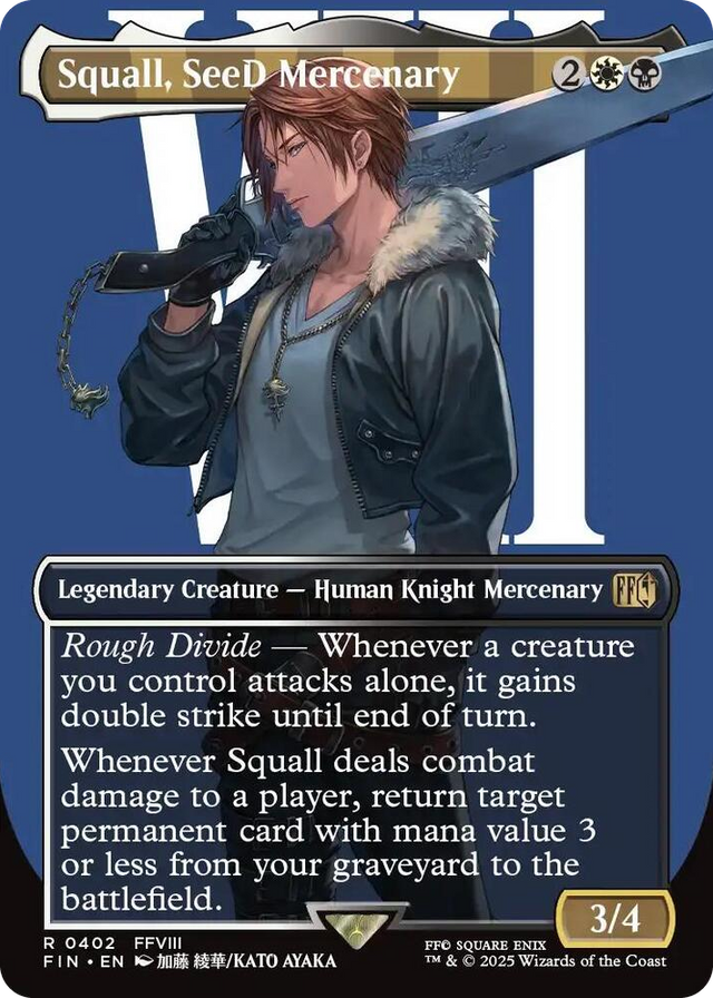0402 Squall, SeeD Mercenary (Borderless) R FINAL FANTASY