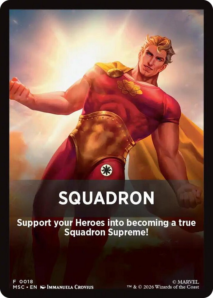 Squandron Theme Card #18 T - Commander: Marvel Super Heroes Pokemon card