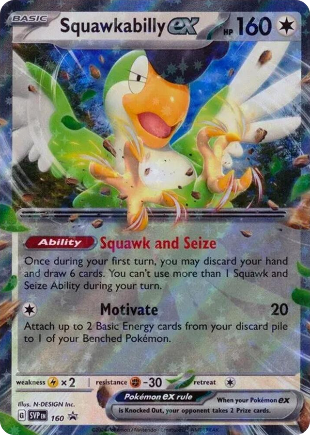 0160 Squawkabilly ex - 160 Promo Scarlet & Violet Promo Cards