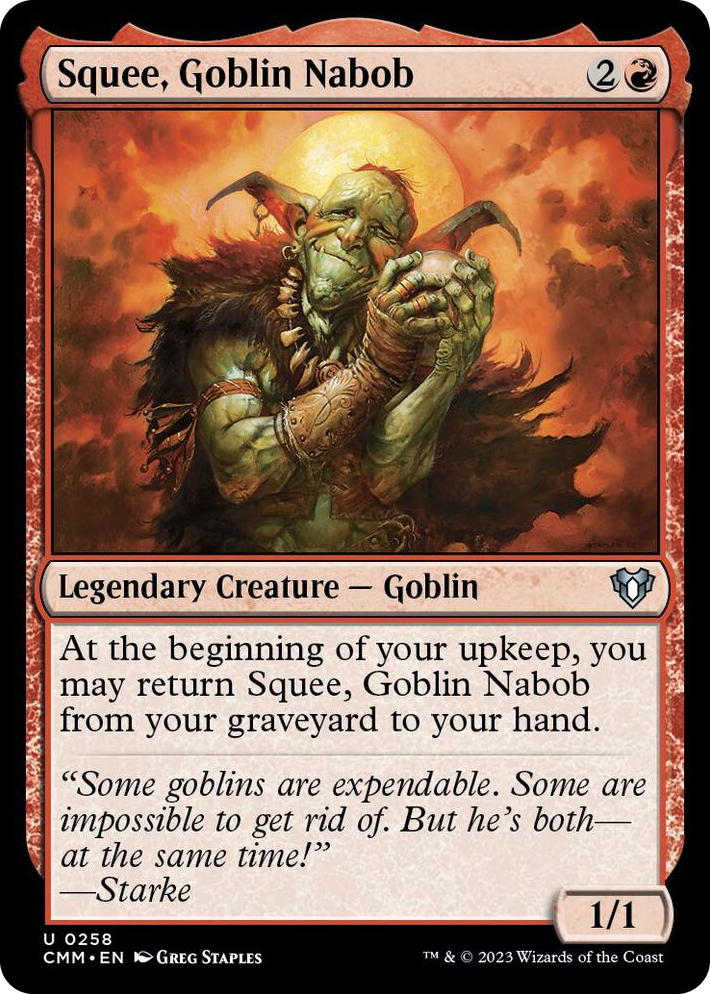 0258 Squee, Goblin Nabob U Commander Masters