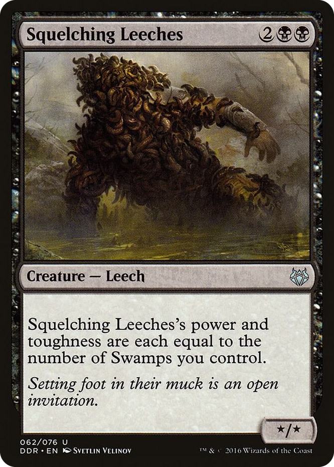 Squelching Leeches #62 U - Duel Decks: Nissa vs. Ob Nixilis Pokemon card