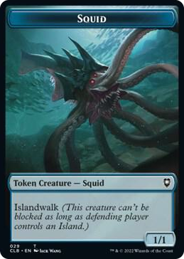 0029 Squid // Copy Double-Sided Token T Commander Legends: Battle for Baldur's Gate