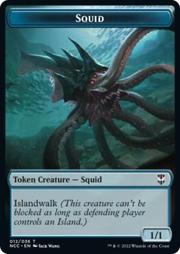 0012 Squid // The Monarch Double-Sided Token T Commander: Streets of New Capenna
