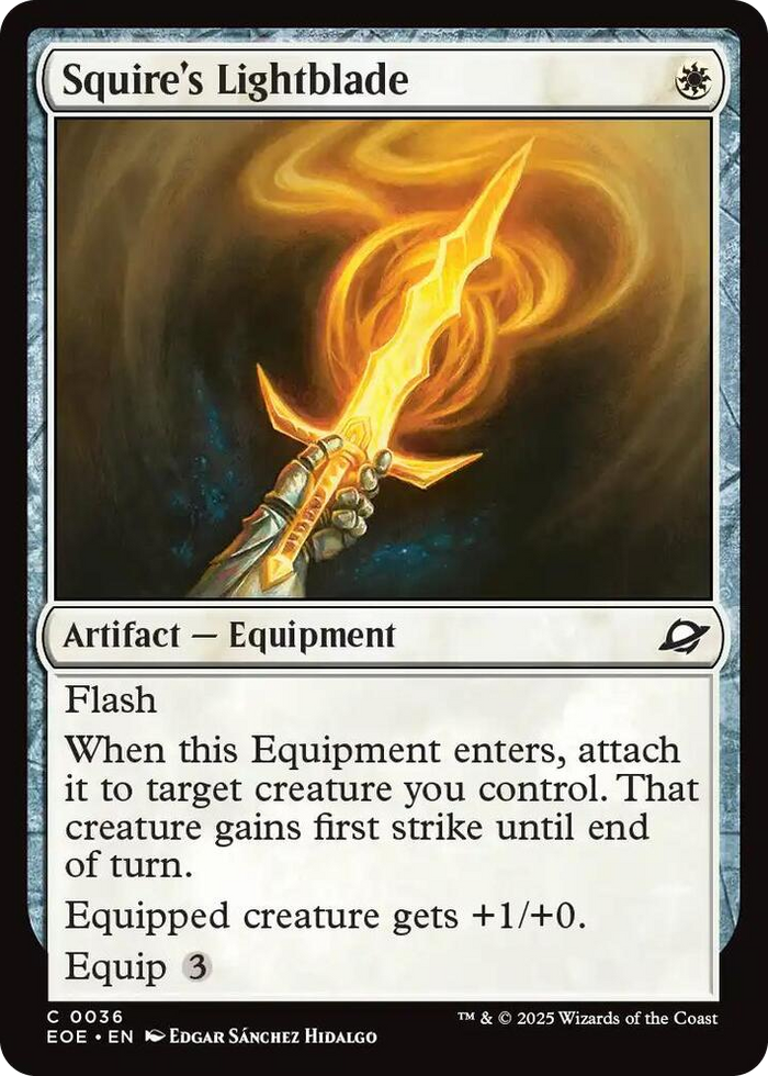Squire's Lightblade #36 C - Edge of Eternities Pokemon card