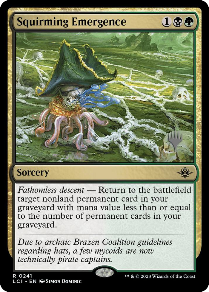Squirming Emergence #241 R - Promo Pack: The Lost Caverns of Ixalan Pokemon card