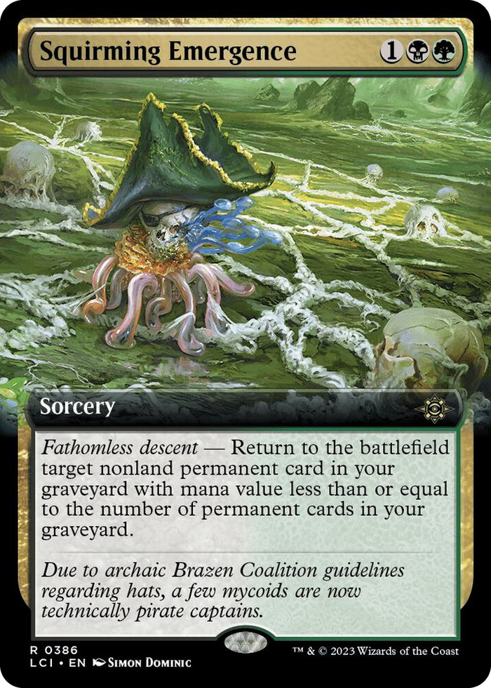 Squirming Emergence (Extended Art) #386 R - The Lost Caverns of Ixalan Pokemon card