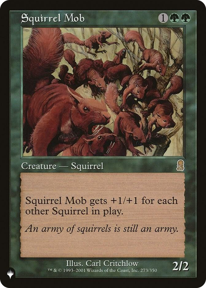 Squirrel Mob #273 R - The List Reprints Pokemon card