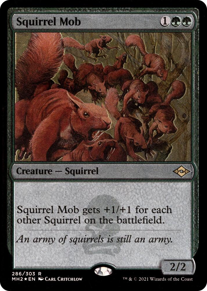 0286 Squirrel Mob (Foil Etched) R Modern Horizons 2